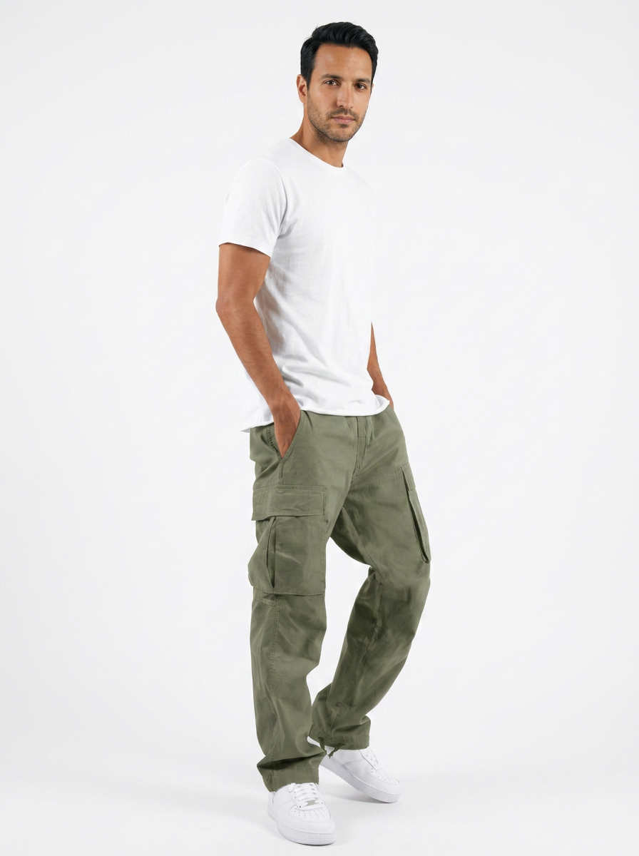 Pantalón Cargo Bolsillos Laterales