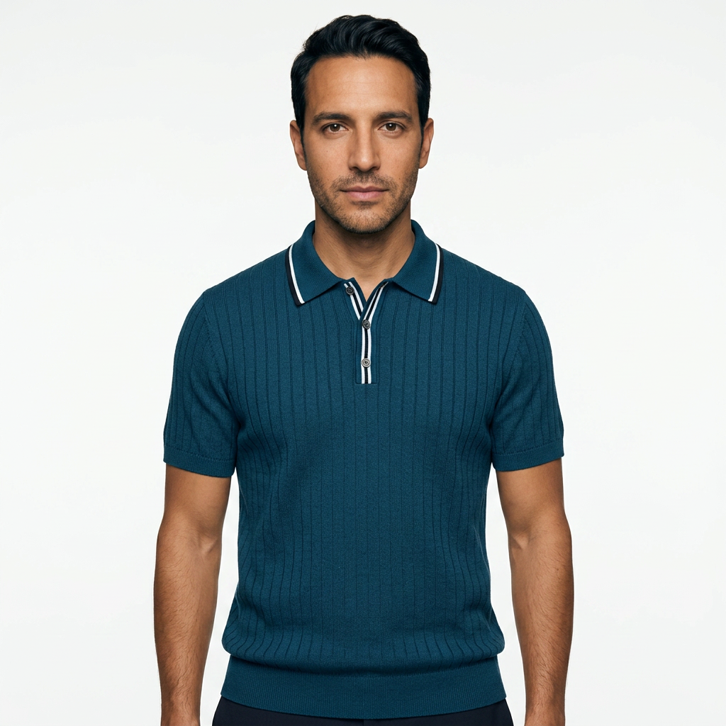 Polo Punto Vintage Tres Botones