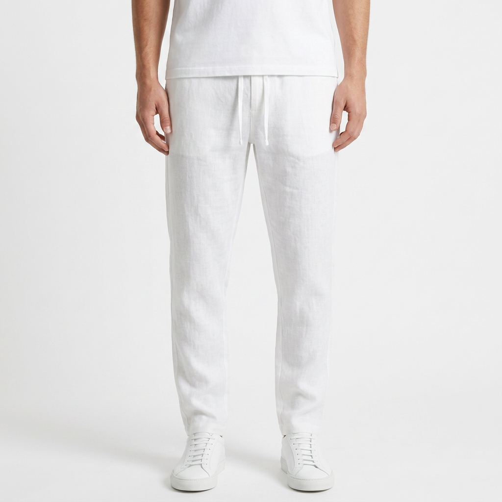 Pantalón Lino Relajado Hombre