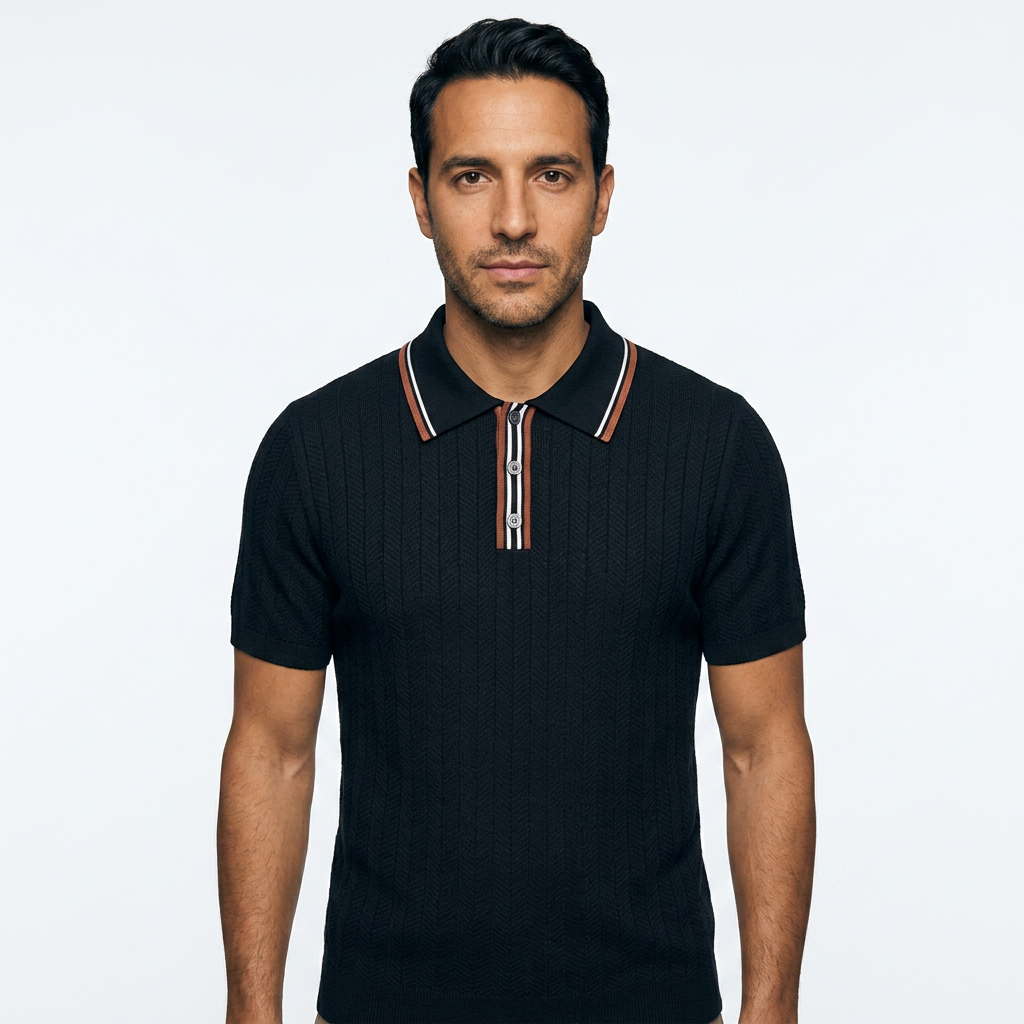 Polo Punto Vintage Tres Botones