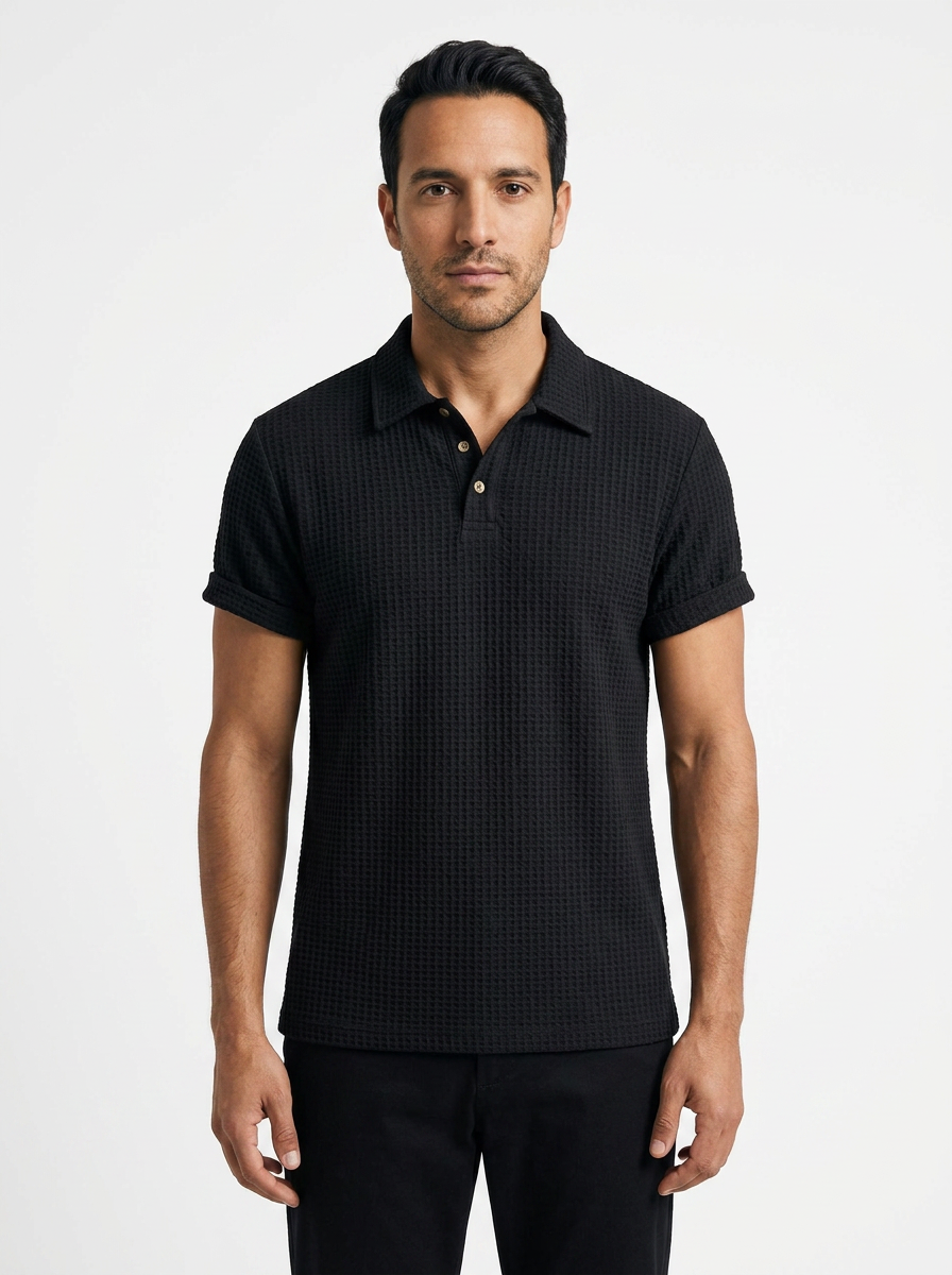 Polo Punto Waffle Hombre