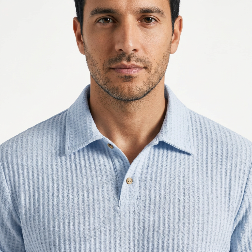 Polo Punto Waffle Hombre