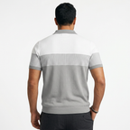 Polo Rayas Cremallera Hombre