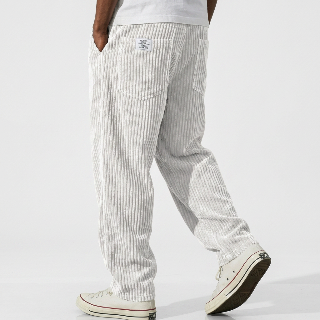 Pantalón Pana Relajado Hombre