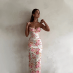 Andrea | Vestido largo veraniego con estampado floral