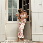 Andrea | Vestido largo veraniego con estampado floral