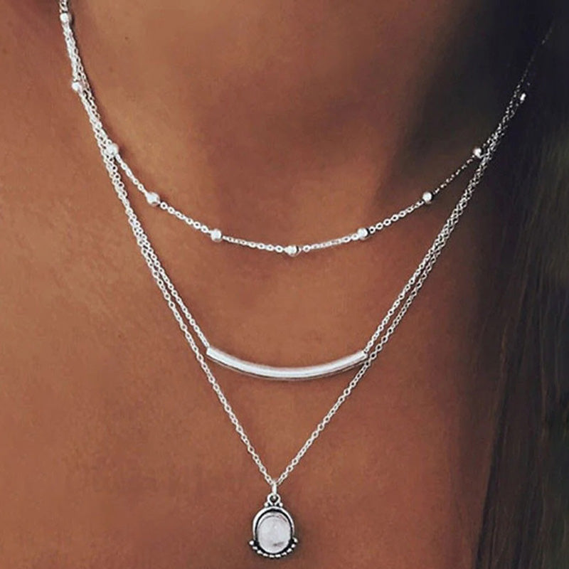 Collar con colgante de estilo bohemio vintage