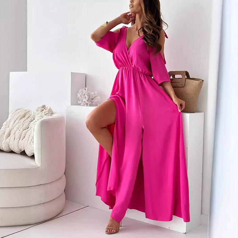 Selena | Vestido elegante con abertura lateral