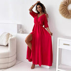 Selena | Vestido elegante con abertura lateral