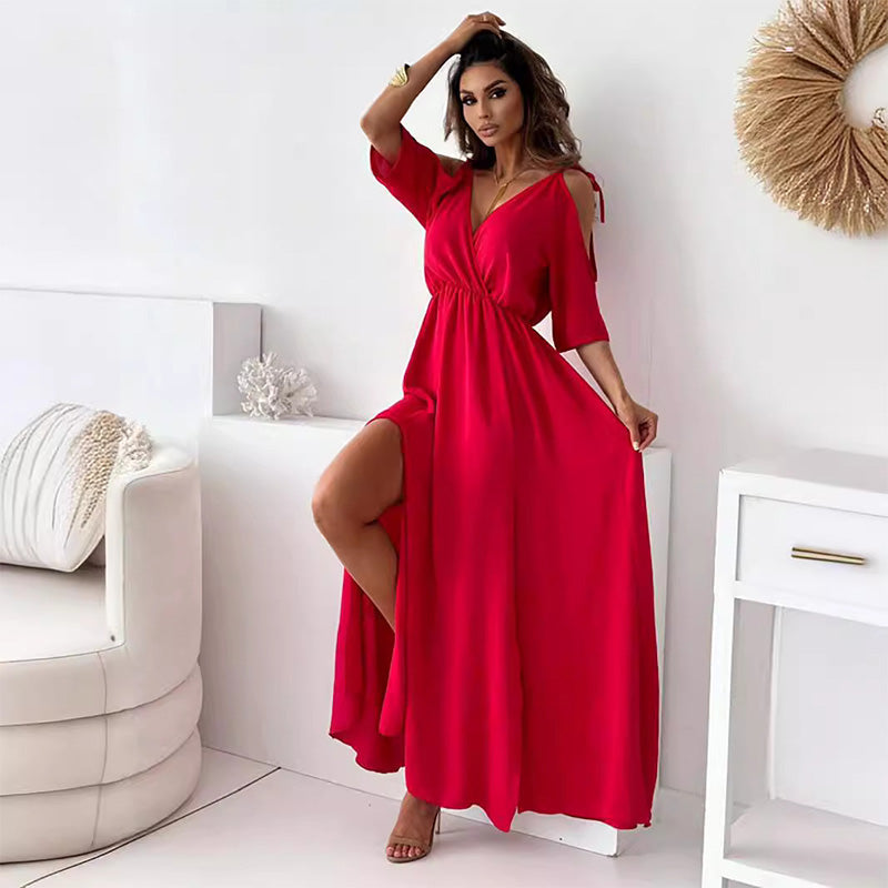 Selena | Vestido elegante con abertura lateral