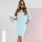 Martina | Vestido con mangas tres cuartos y bolsillos