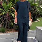 Rosana | Conjunto elegante asimétrico de dos piezas