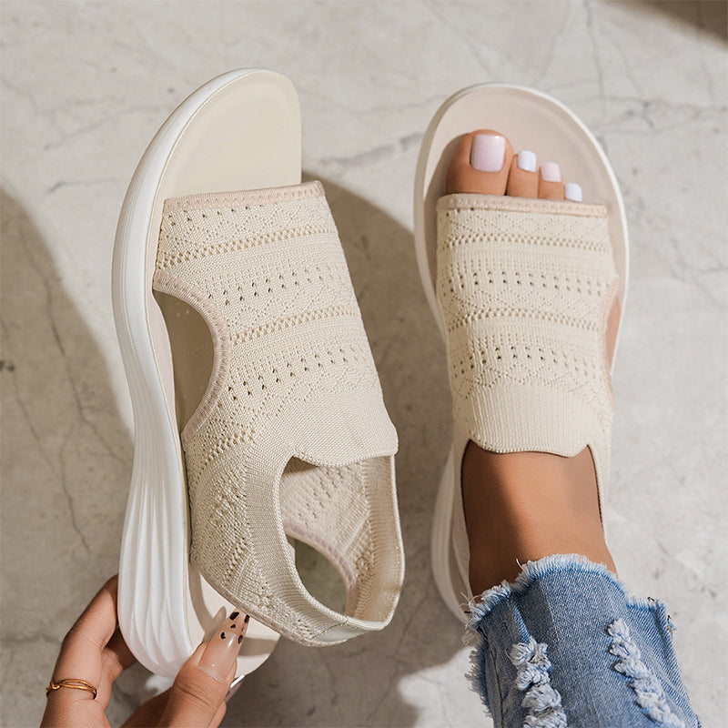 Luna | Sandalias con plataforma y malla ultra-transpirable
