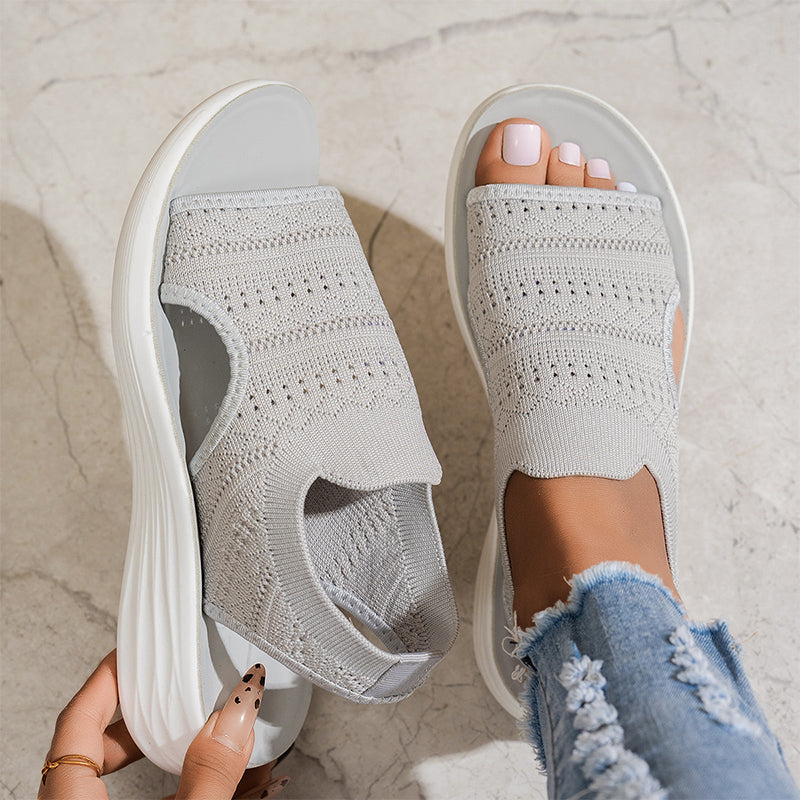 Luna | Sandalias con plataforma y malla ultra-transpirable