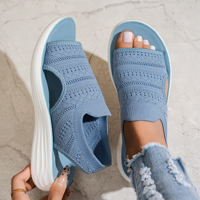 Luna | Sandalias con plataforma y malla ultra-transpirable