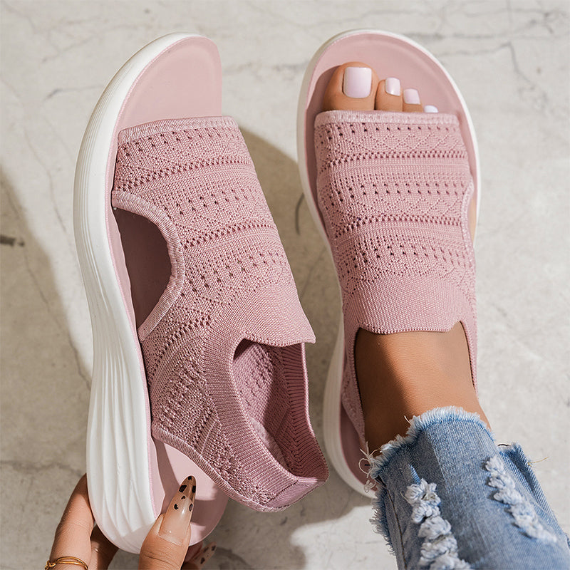 Luna | Sandalias con plataforma y malla ultra-transpirable