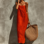 Matilda |  Vestido liso casual para mujer