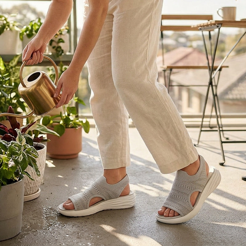 Luna | Sandalias con plataforma y malla ultra-transpirable