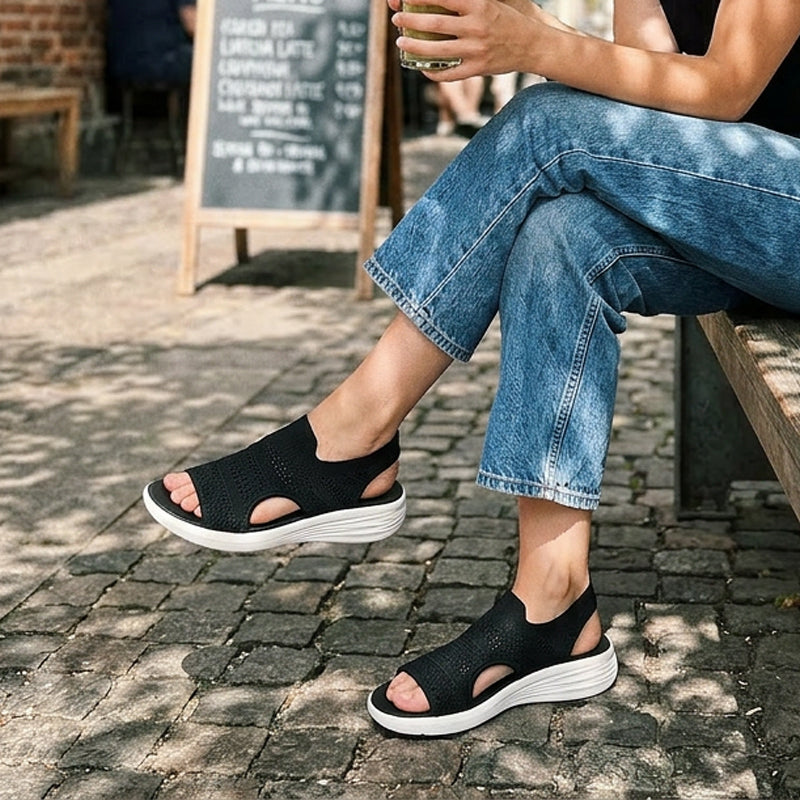 Luna | Sandalias con plataforma y malla ultra-transpirable