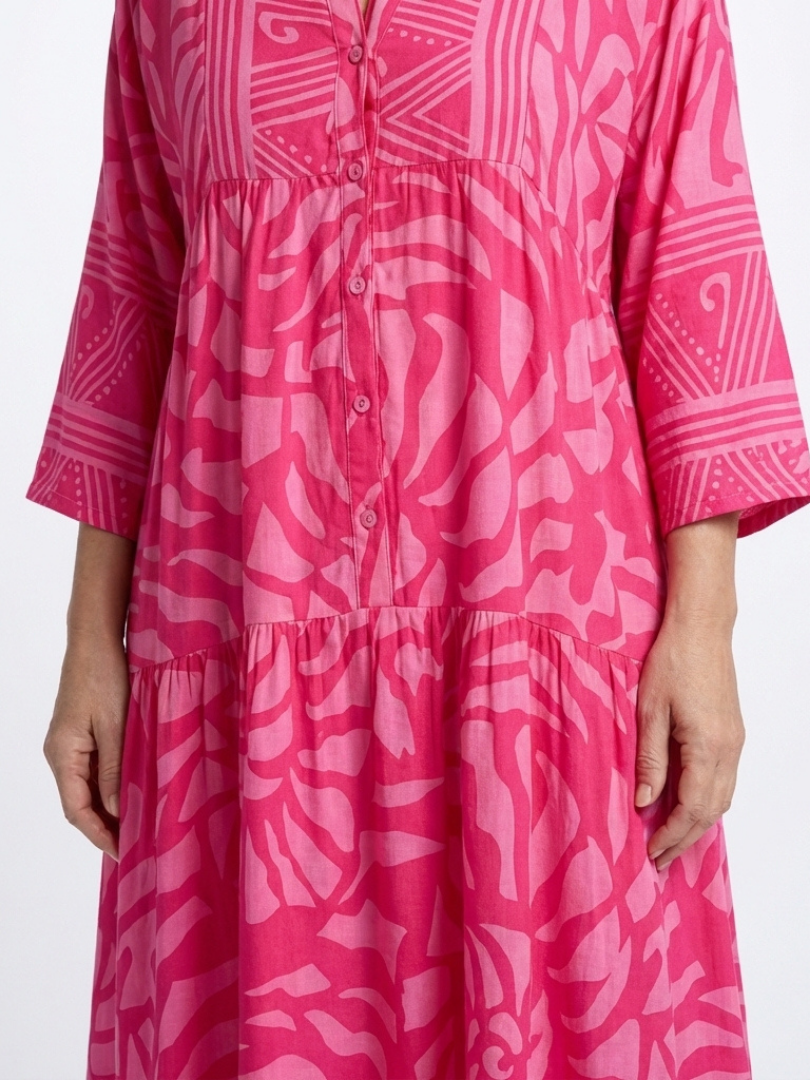 Marianne | Vestido midi con botones en la parte delantera