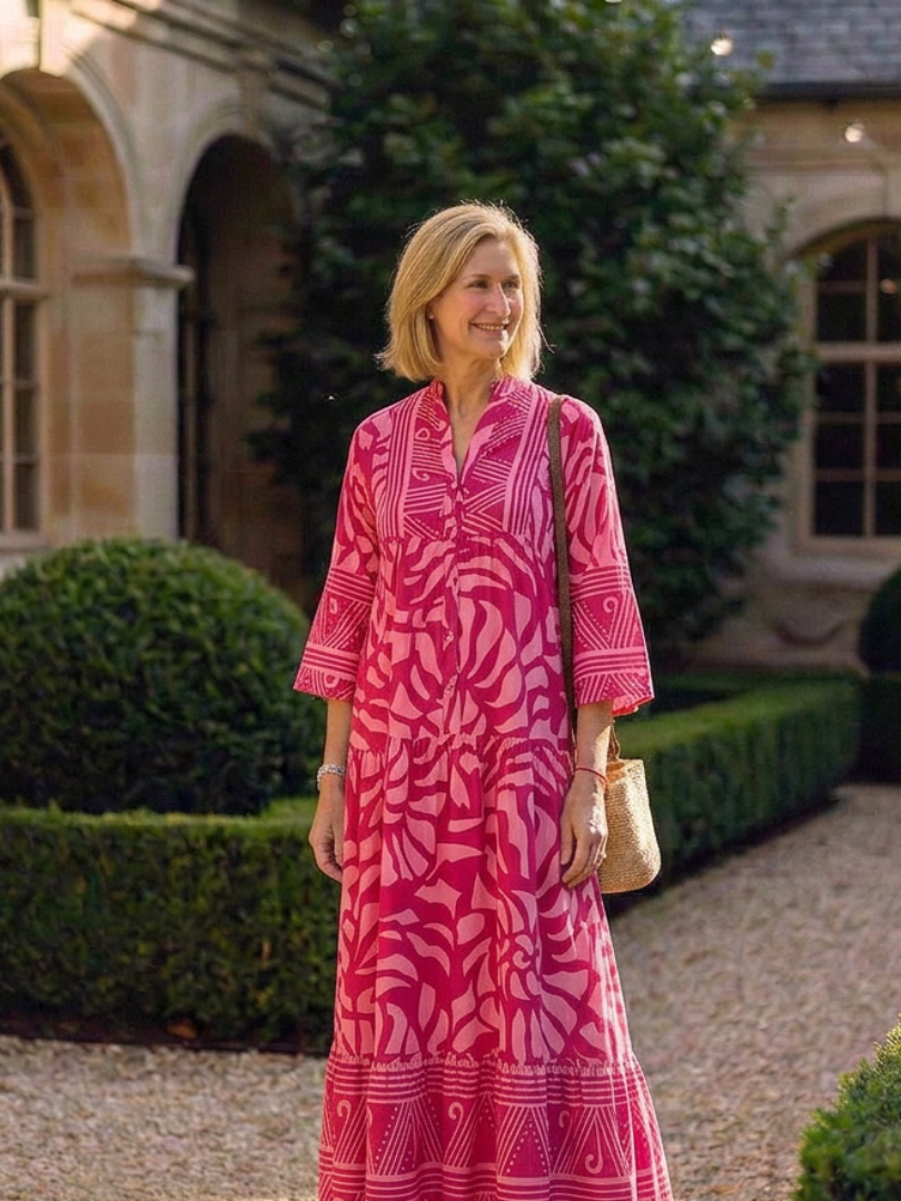 Marianne | Vestido midi con botones en la parte delantera